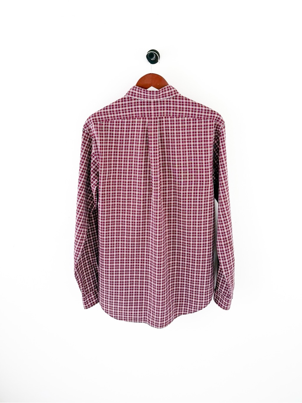 NEW Polo Ralph Lauren Slim Men’s Red Plaid Button-Down Shirt Cotton Twill L - Picture 5 of 12